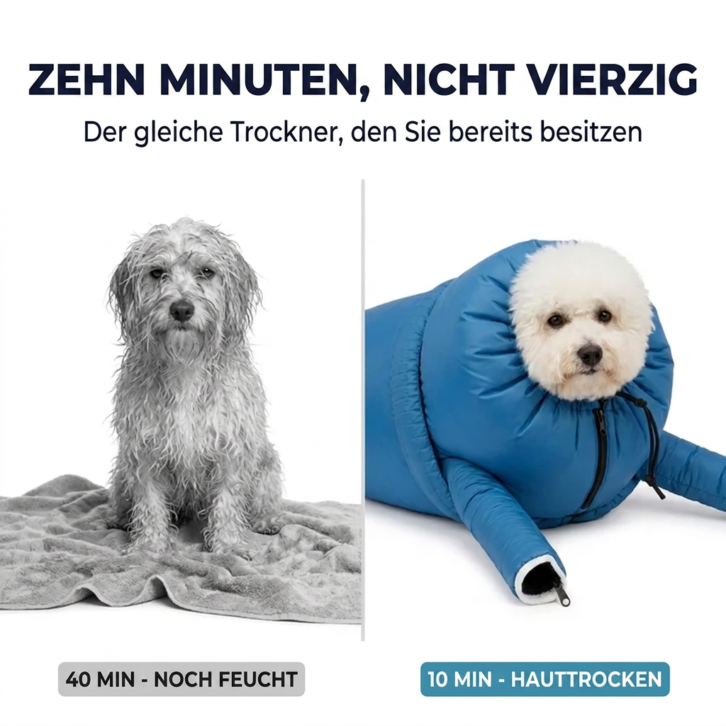 SnugPet™— Freihändige Trockentasche für Hunde